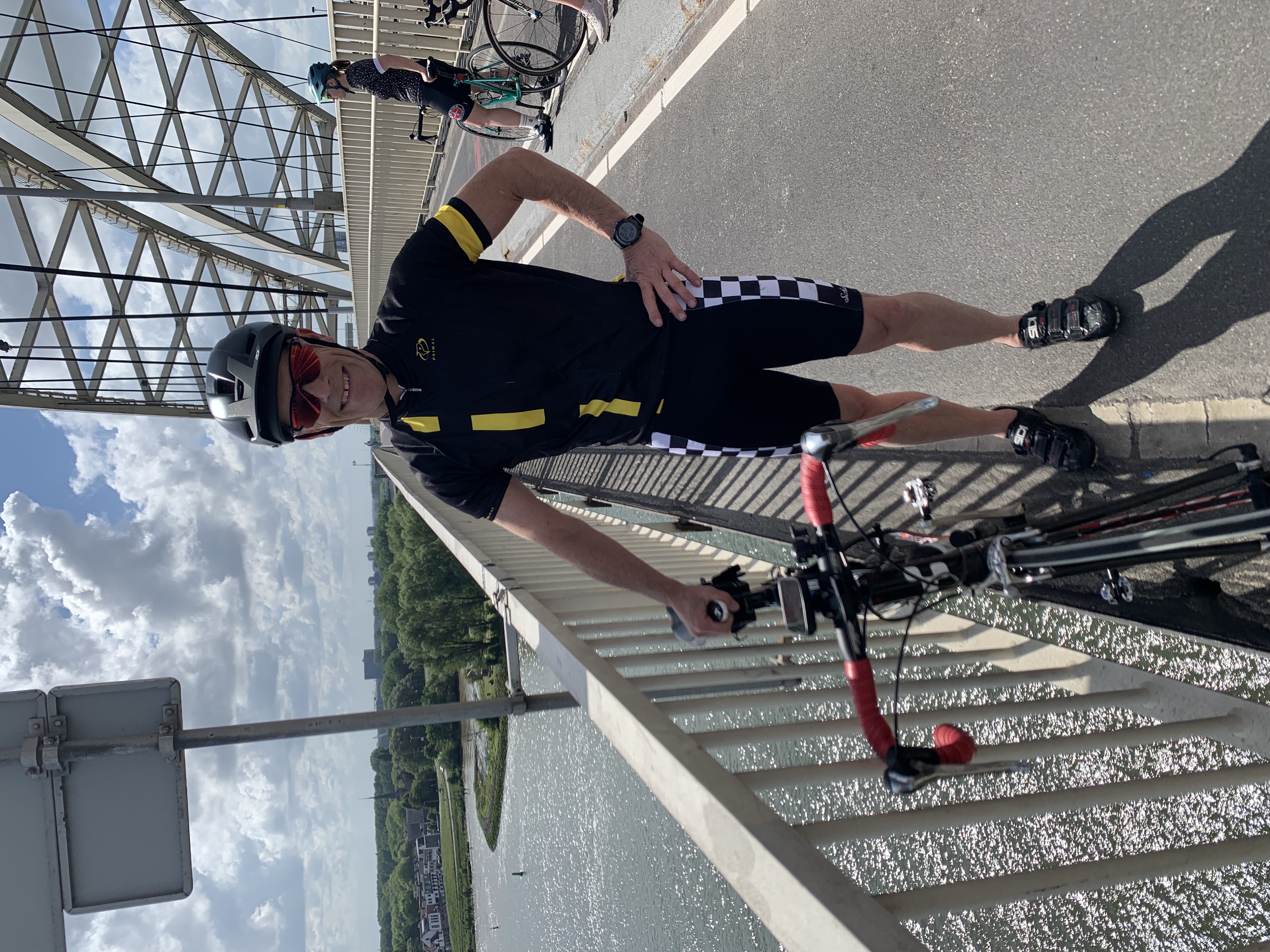 Ed on the Van Brienenoord Bridge